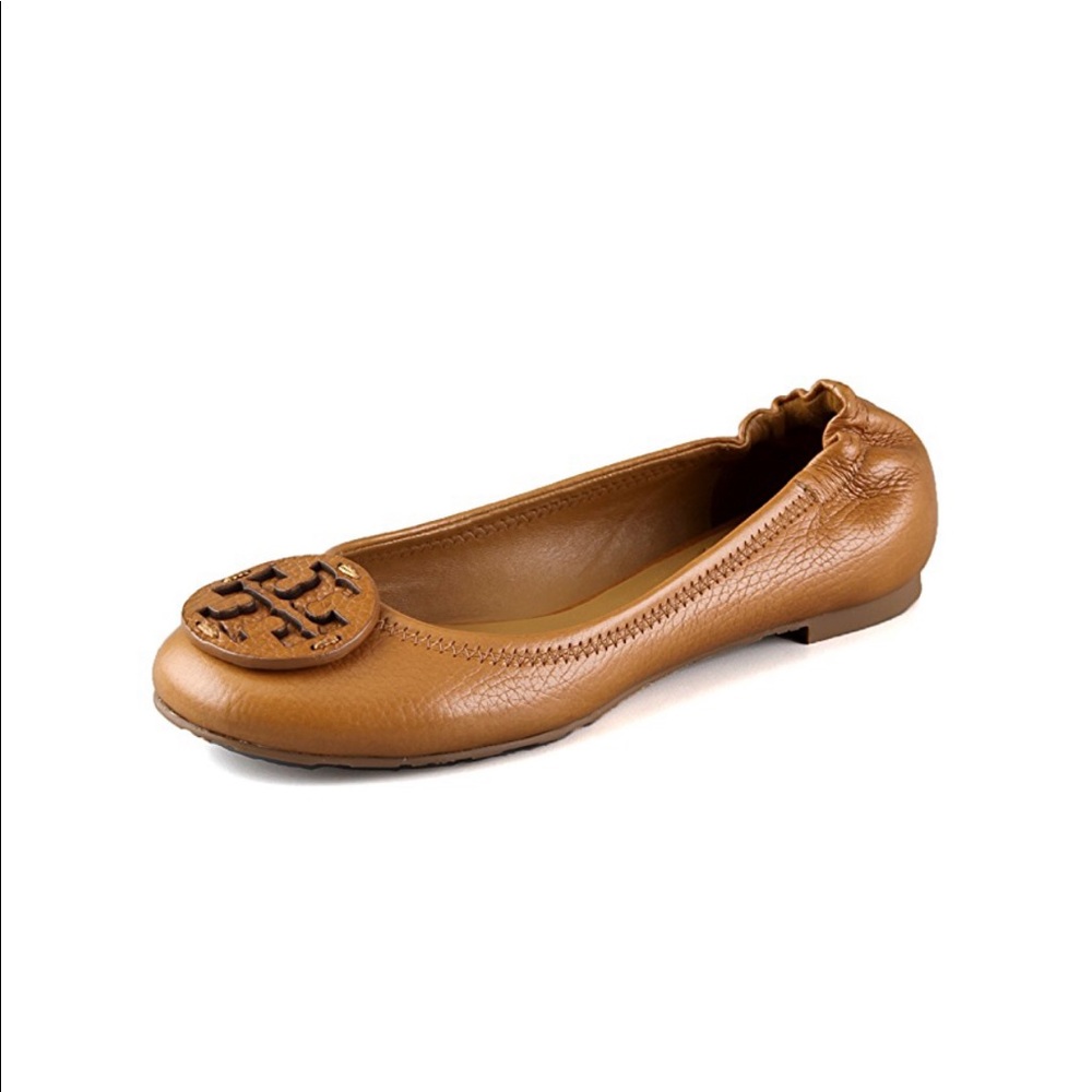 Tory Burch reva tumbled logo flats